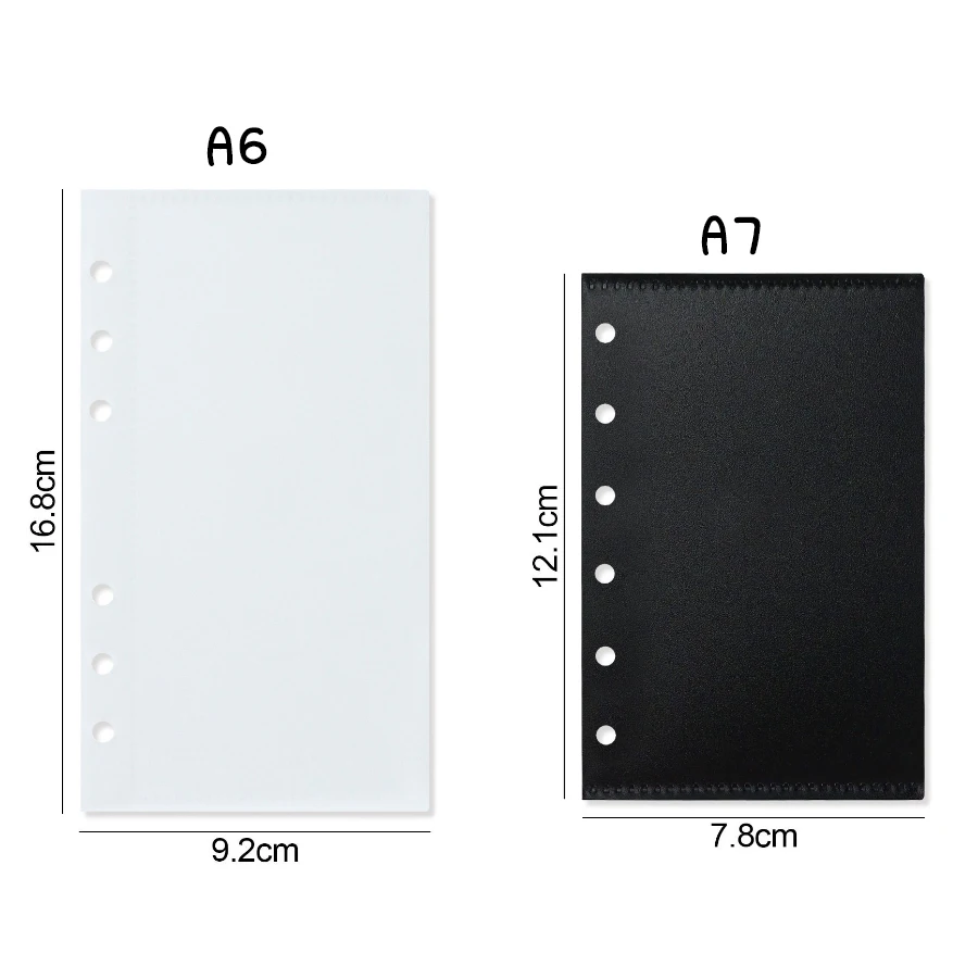 SKYSONIC A6/A7 5 teile/paket Binder Devider Tasche PP Separator Seiten Budget Buch Lose Blatt Ring Bargeld banknote Halter Organizer – Detail 24