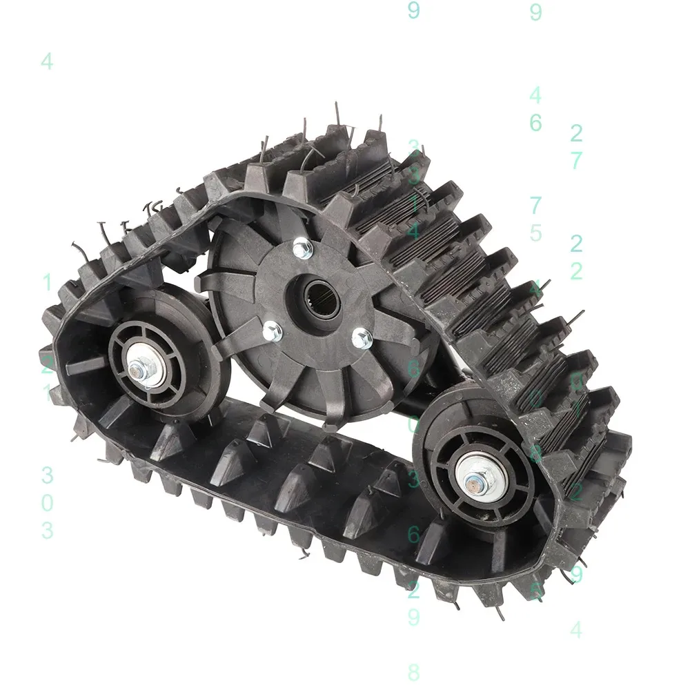 Snowmobile Rear Wheel Rubber Track Kit for Snow Sand Tracks Go Kart Winter Quad ATV UTV 23T Axle