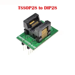 SSOP28 TSSOP28 TO DIP28 Programmer Adapter Socket 0.65mm Pitch TSSOP to DIP Converter IC Body Width 4.4mm 173mil OTS-28-0.65-01