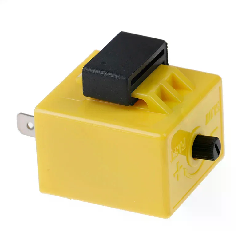 12V 2-Pin LED Flasher Relay - Variable Flash Rate Turn Signal for LED Lights, Universal Fit & Easy Install