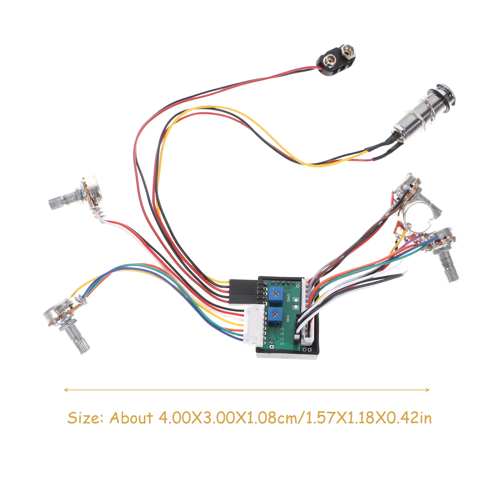 Bass Preamp 3-Band Active EQ Preamp Circuit Wiring Harness Parts For Bass Guitar Electric Guitar Circuit Wiring Harness