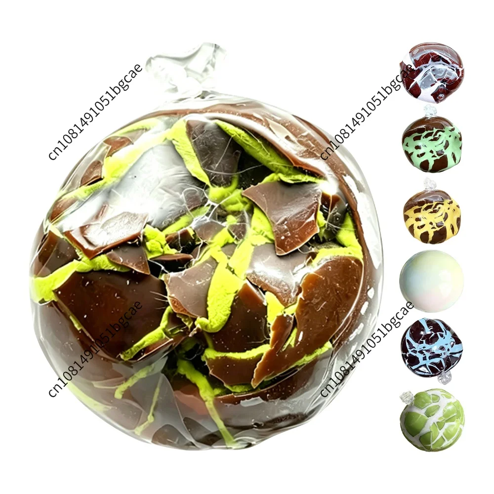 Wax Cracking Squeeze Toy Crackable Texture Crispy Feel Crunchy Sound Ball TPR Touch Sensory Decompression Gift Relieving Stress