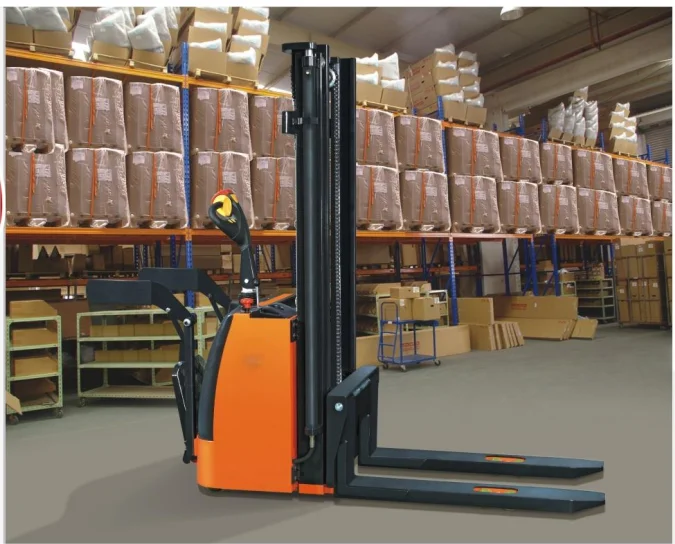 Customized Stacker Truck High Operating Efficiency 1000kg/1500kg/2000kg The Full Electric Stacker with Stand-on Platform