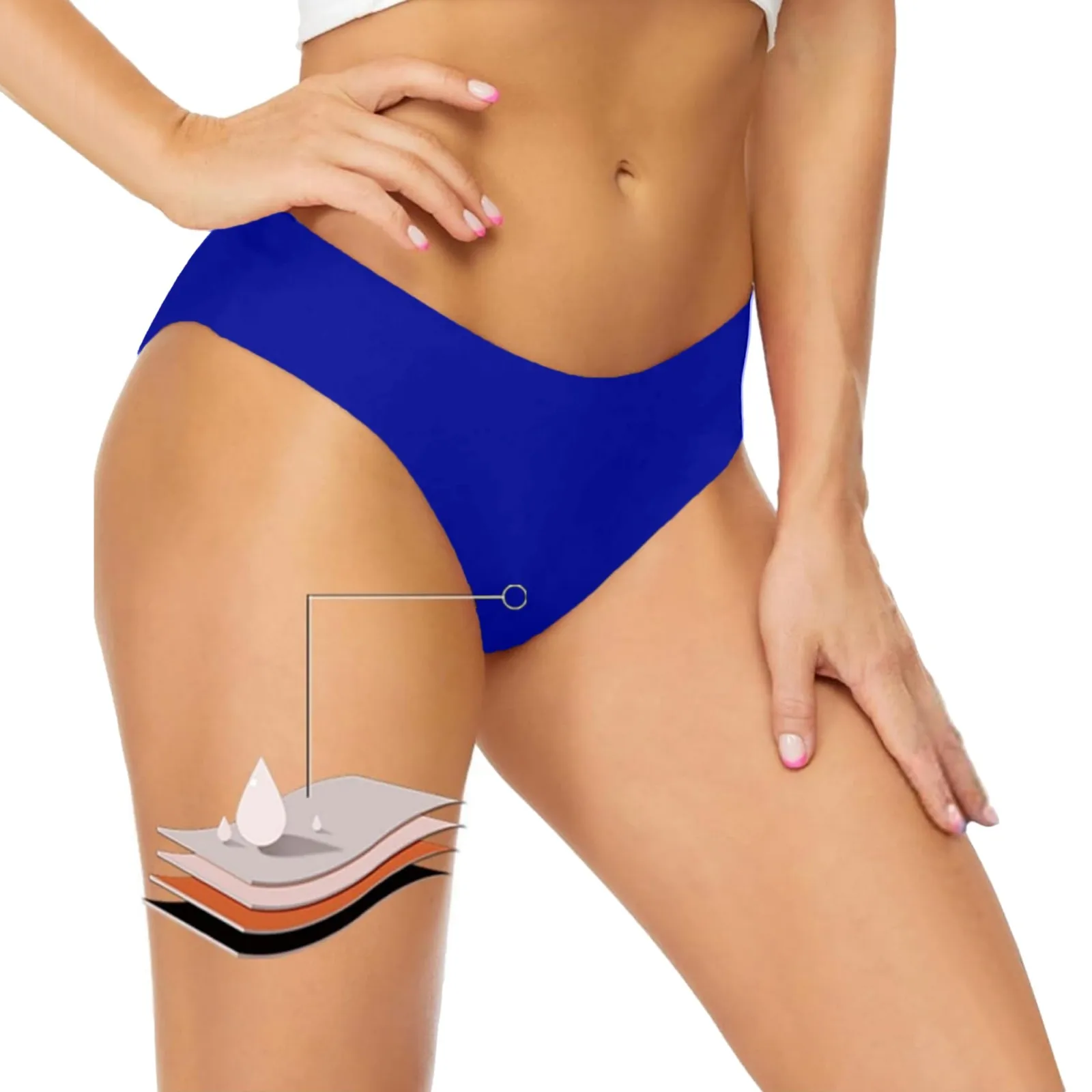 Strój kąpielowy menstruacyjny damski 4-warstwowy strój kąpielowy na okres szczelny plaża bikini menstruacyjne majtki menstruacyjne dziewczyna