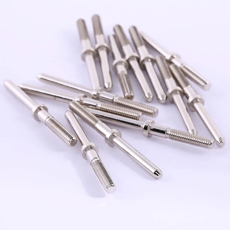 10pcs Guide Column Length 50mm Electronic Detection Positioning Column Metal Spring Test Positioning Pin Multi-header