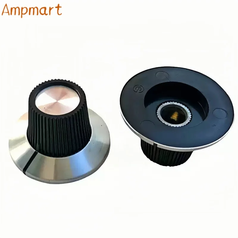 SCI RN-113B Bakelit-Knopf, 29,5 x 18 mm, für Audioverstärker, Potentiometer und Effektpedale; Knopfloch: 6,4 mm – Detail 4