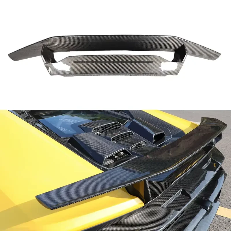 Carbon Fiber Trunk Spoiler Tail Trim Body Kit for Lamborghini Huracan LP580 LP610 2017-2019 Car Modification Upgrade