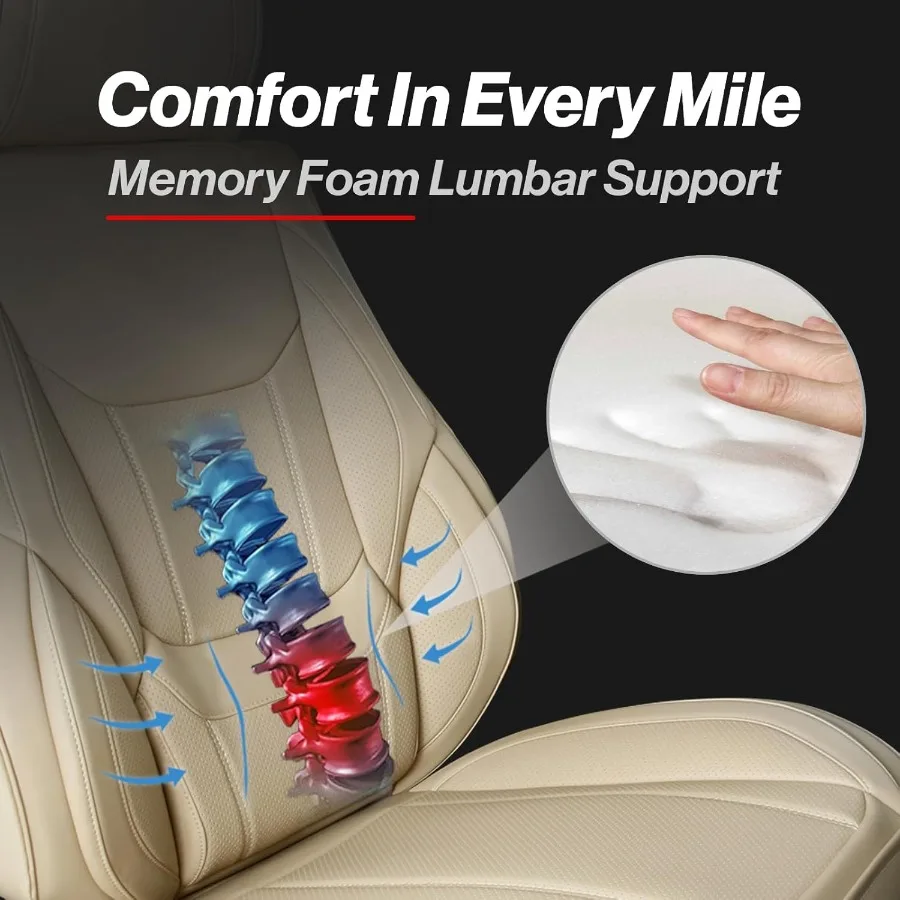 أغطية مقاعد السيارة المخصصة المتوافقة مع كامري CClass سوناتا من الجلد الفاخر غير القابل للانزلاق غطاء مقاوم للماء داخلي مخصص