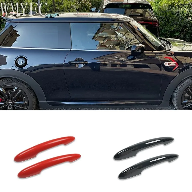 

2PCS In Set Gloss Black Door Handle Cover Sticker Trim For MINI Cooper S JCW F56 F57 Car-Styling Exterior Parts Accessories