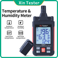 Xin Tester Digital Hygrometer Thermometer LCD Thermo-hygrometer High Accurate Barometer Temperature Humidity Meter XT607