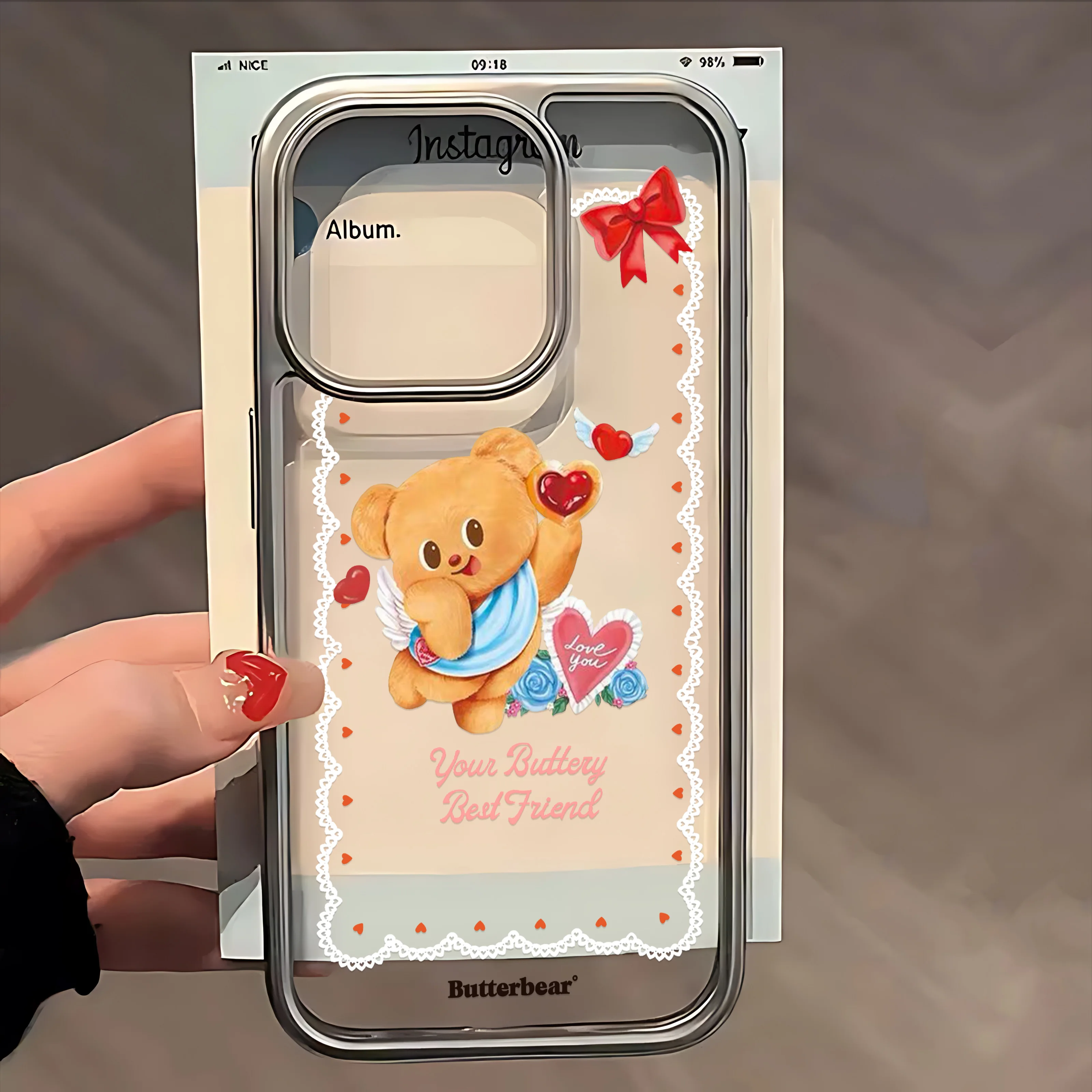 Cute Butter Bear Hot Phone Case for IPhone 17 16e 16 15 14 13 12 Cute Butter Bear Hot Phone Case for IPhone 17 16e 16 15 14 13 12