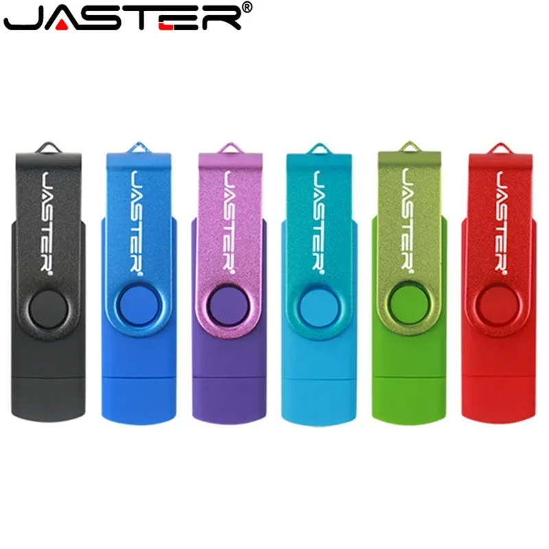 JASTER 3in1 OTG USB 2.0 Flash Drive 64GB Micro Memory Stick 32GB 16GB for Samsung and Computer External Storage 8GB Usb флешка