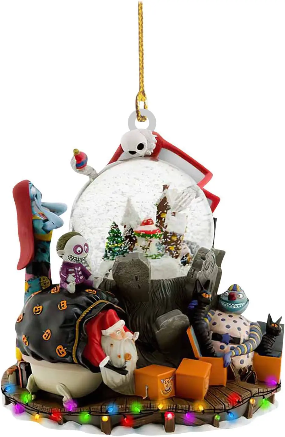 Disney The Nightmare Before Christmas Sally Jack Christmas Tree Decoration Acrylic Plane Hanging Pendant Kids Gift Cartoon Toys