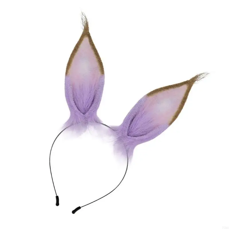 77HE Cartoon Pattern Hairband Long Rabbits Ears Heardress Children Hair For Daily Walk Files Photo Decoration