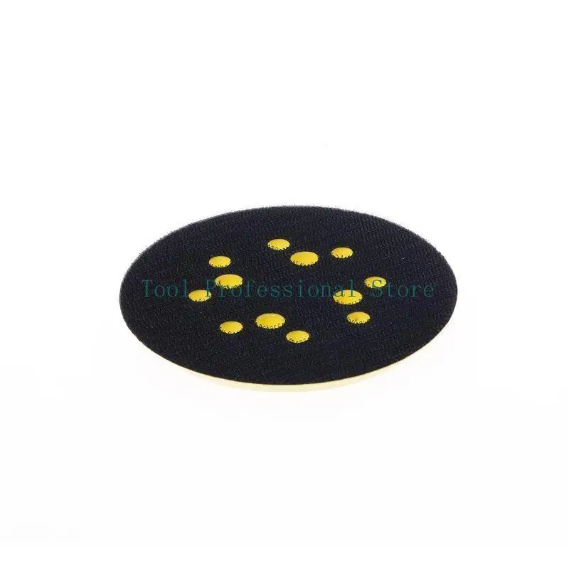 

57QF 5 Inch 8 Hole Replacement Sander Pad Sander Hook & Loop Replacement Sanding Pad Electric Grinder Power Tool Round-shaped