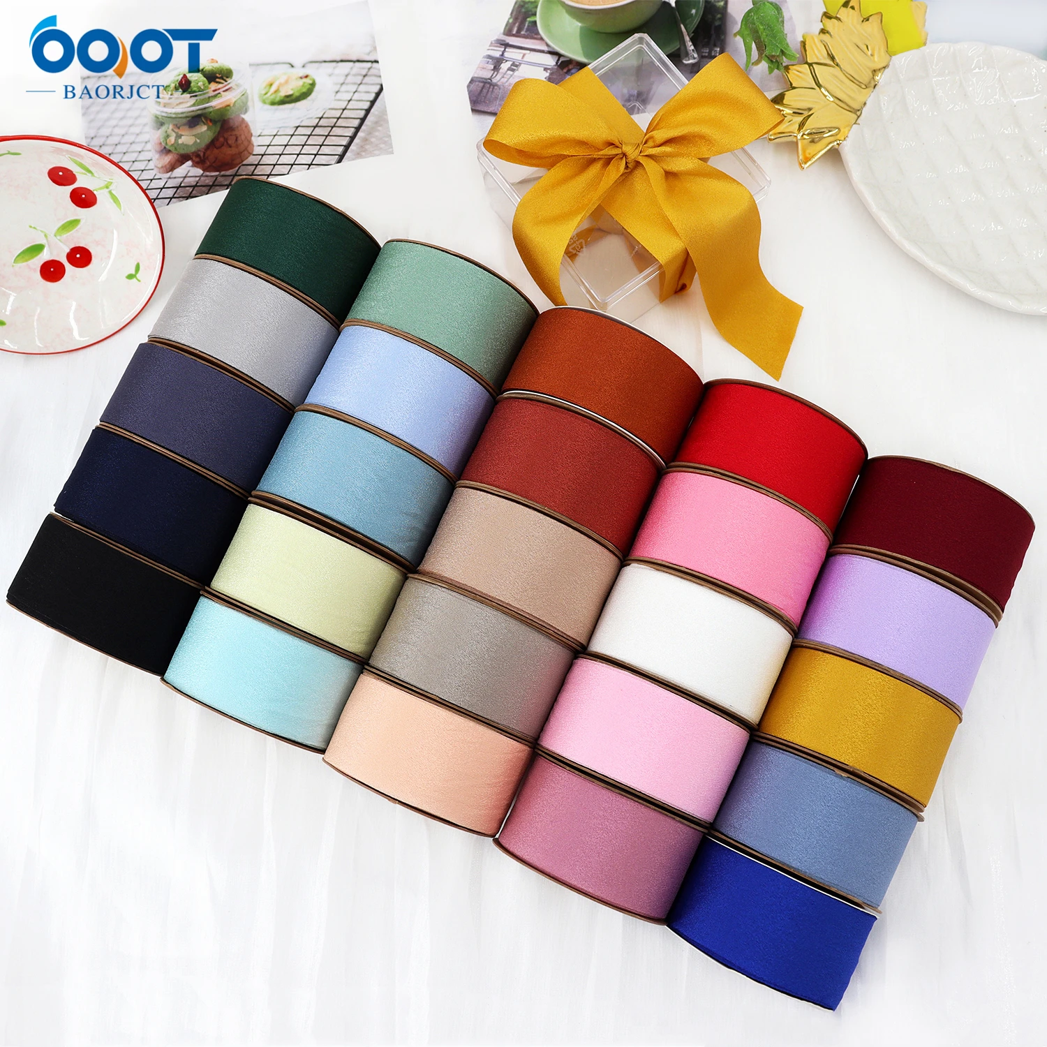 Seide Chiffon Band Hochzeits feier Geschenk verpackung DIY Backen Geschenk box Braut Bouquet Bogen Kleidung Zubehör Band 25Yards/Stück