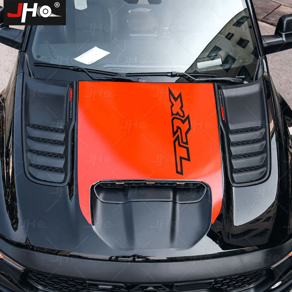 JHO Front Hood Decals Truck Body TRX Decoration Sticker Film for Dodge Ram 1500 TRX 2021 2022 2023 Exterior Accessories view 3