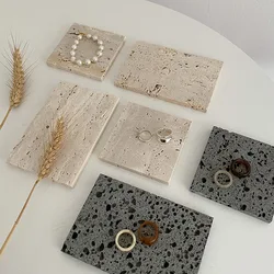 Natural Stone Ins Wind Net Red Photography Props Jewelry Jewelry Pendulum Storage Tray Shooting Decoration Photography Props