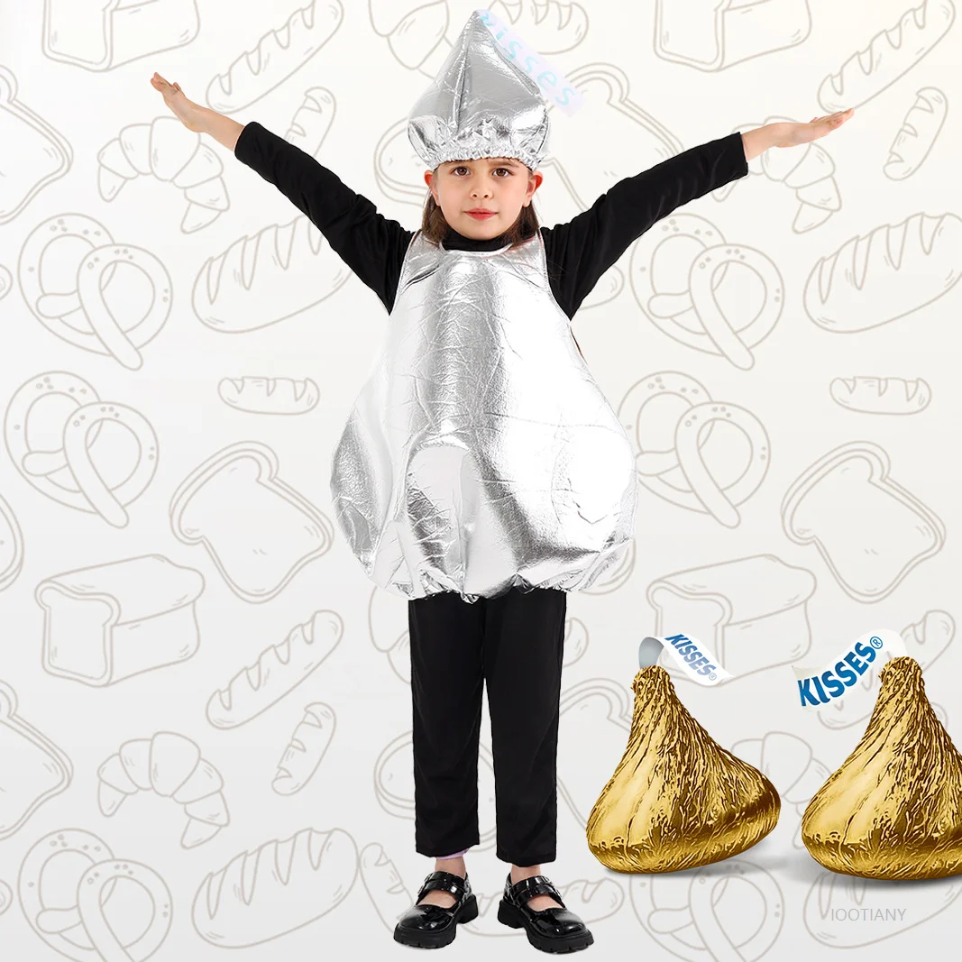 

Halloween Cute Baby Chocolate Performance Costume Girl Children's Day Children Cosplay Kindergarten Carnival Party Jumpsuit Suit