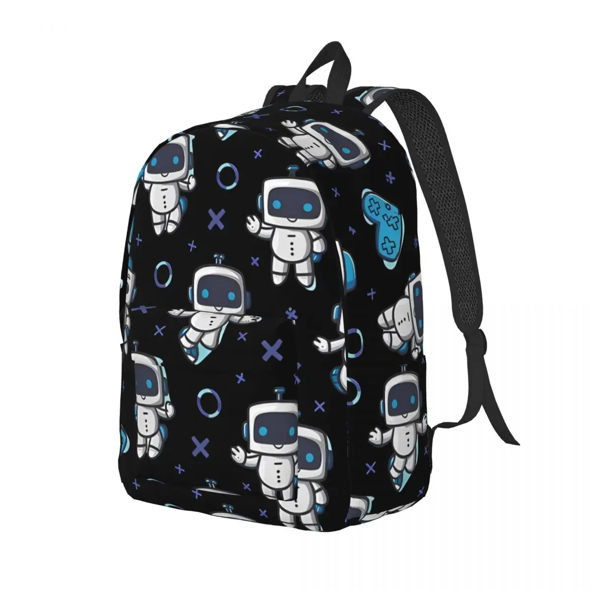 Astrobots Playroom Game Backpack Middle High College School Student Bookbag Teens Daypack Travel