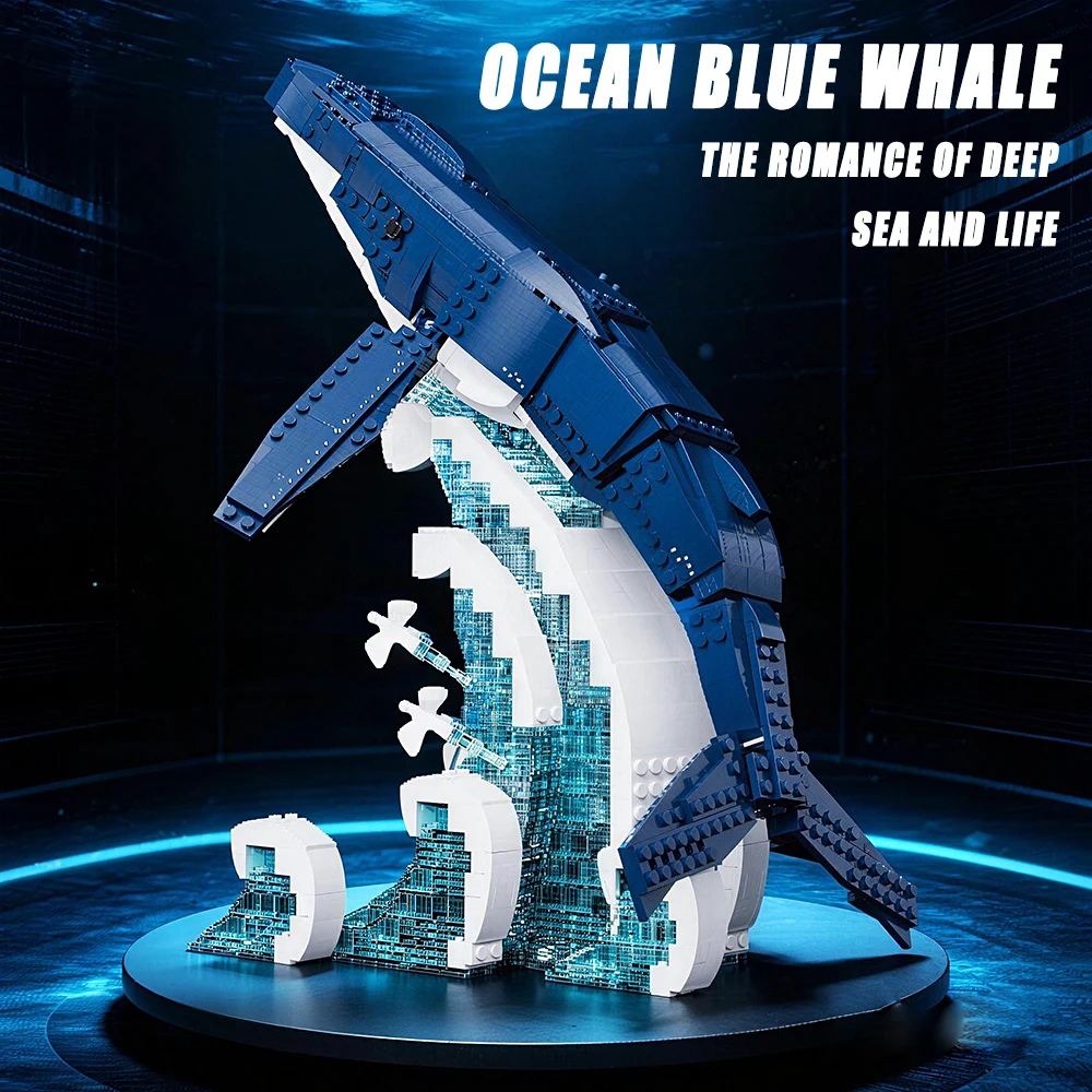 Ocean Blue Whale Model Buildin - Interior Design Build ulasan dan harga