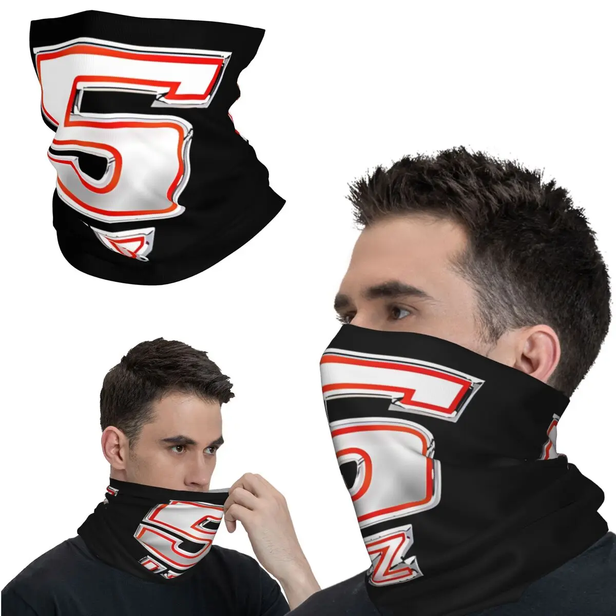 

Dynamic Johann Zarco 5 Bandana Neck Cover Motocross Face Scarf Cycling Scarf Hiking Unisex Adult Washable