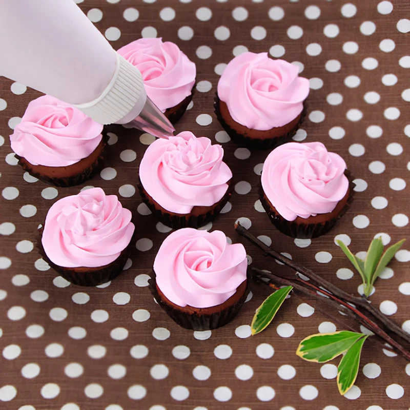 3PCS Rose Pastry Nozzles Cake Decorating Tools Flower Icing Piping Nozzle Cream Cupcake Tips Baking Accessories #1M 2D 853