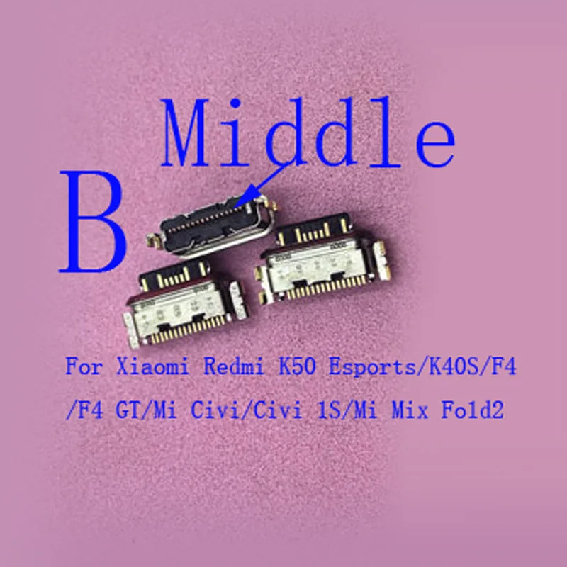 5-50 قطعة شحن ميناء موصل USB حوض شاحن التوصيل ل Xiaomi Mi F4 GT Civi 1S 12T 12 لايت Redmi K40S نوت 13 برو زائد K50 11