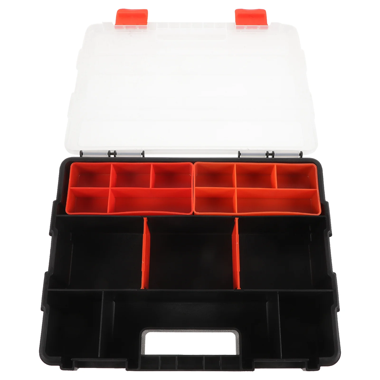 Large Plastic Nut and Bolt Organizer Box Durable Compartment Storage Container for Hardware Tools Small Parts Organizer Screw