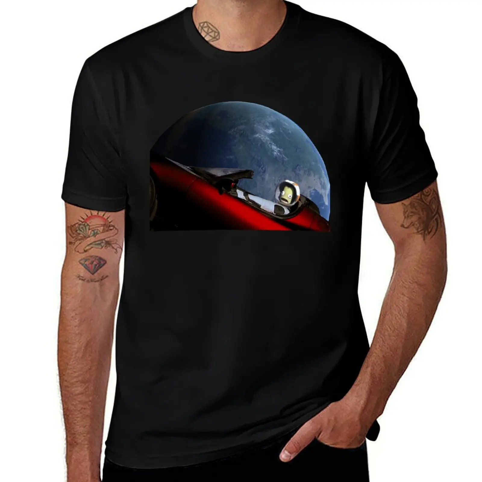 

StarKerman - Kerbal Space Program T-Shirt man t shirt graphic anime t shirts for man T-Shirt