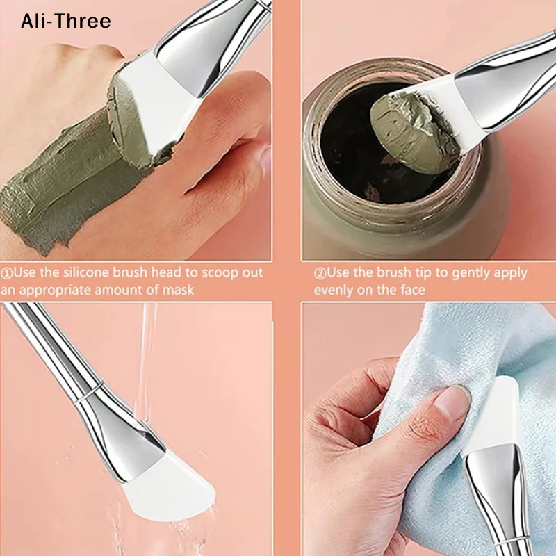 Brocha de silicona suave para maquillaje, brocha profesional para mascarillas faciales, brochas para crema, herramienta de belleza cosmética para el cuidado de la piel, base de maquillaje en gel.