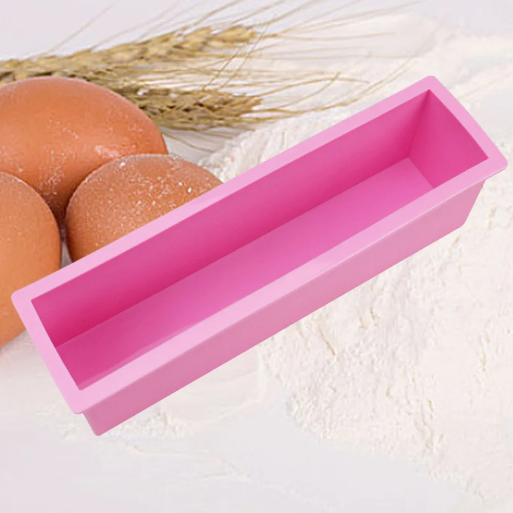 

Rectangular Silicone Soap Mold Flexible Diy Tool For Cake Bread Jelly Chocolate Making Baking Supplies Oven Safe -40 To 260℃