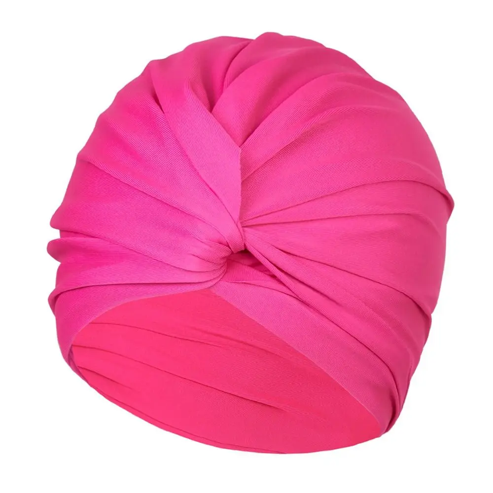 Bathing Caps High Elastic Swimming Hat Free Size Multi Colors Swimming Caps Fabric Turban Women Swimm Hat Swim Pool
