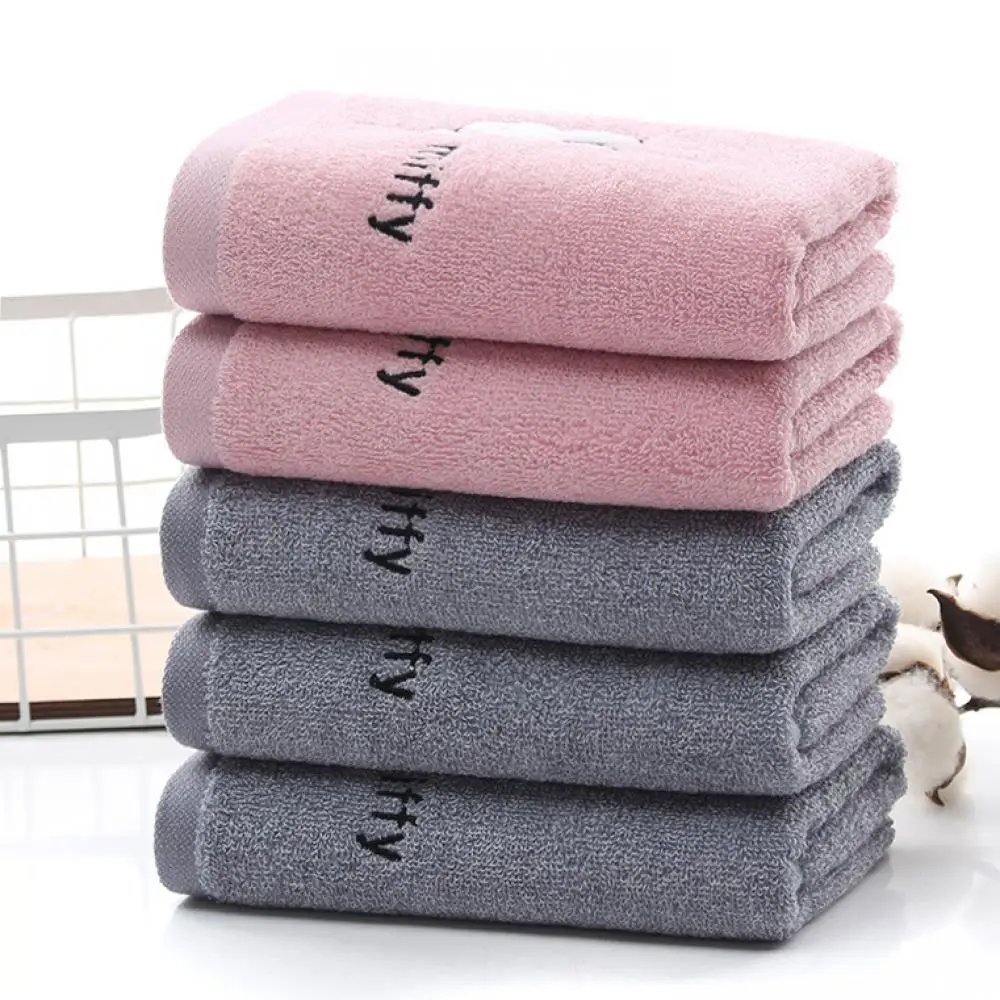 منشفة Miffy Rabbit Cartoon بسيطة من القطن الخالص، منشفة وجه ماصة ناعمة ومريحة، منتجات الحمام المنزلية على شكل أرنب لطيف #6