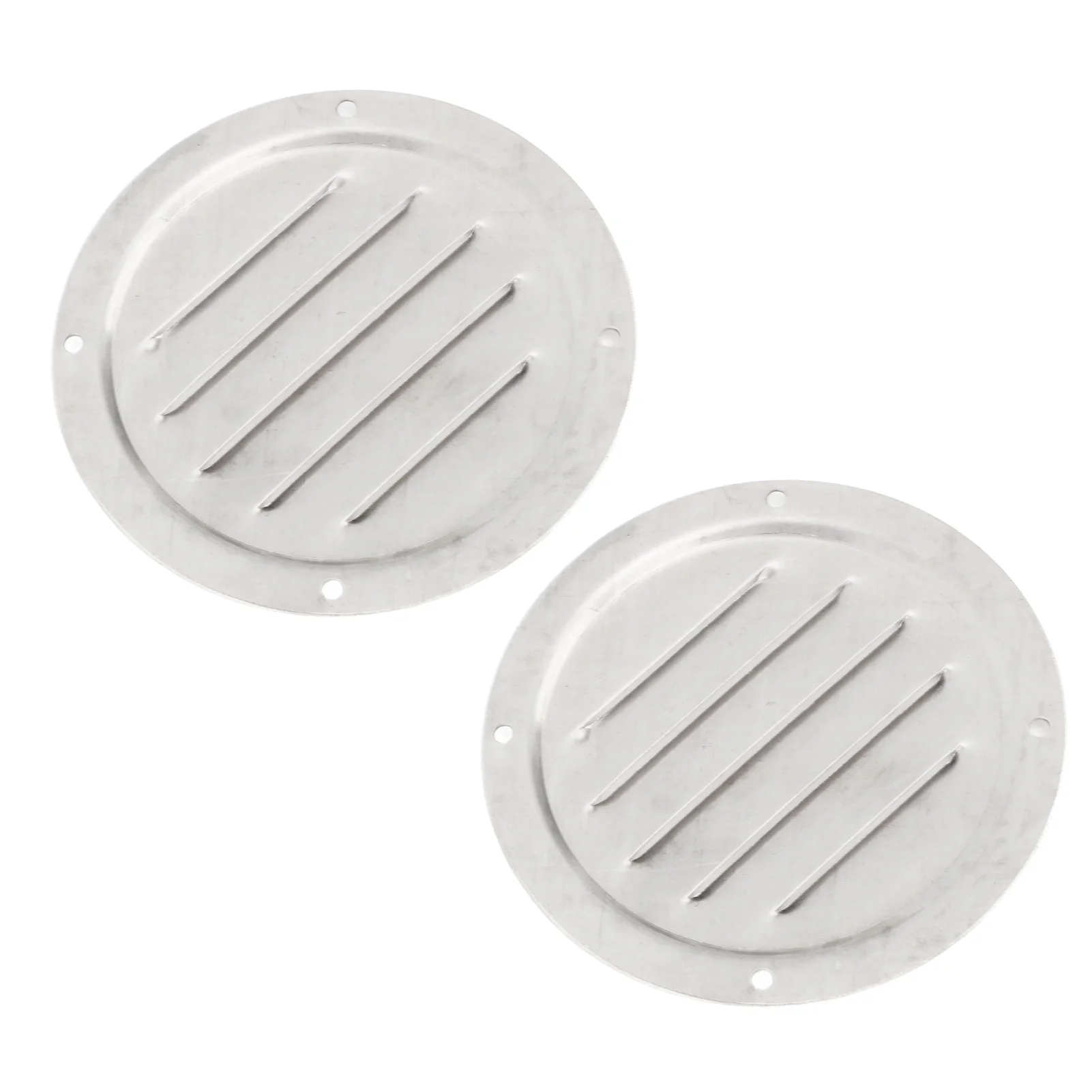 2PCS Round Louvered Air Vent Stainless Steel Marine Grade Rainproof Ventilation Cover for Marine Boats Yacht