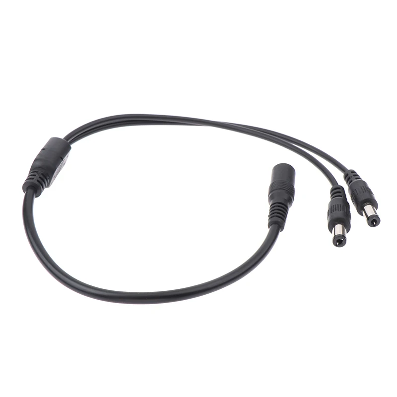 DC 1 Female to 2 Male Power Split Splitter Cable 2.1*5.5mm for CCTV Camera Security DVR Accessories LED Light Strip led controll