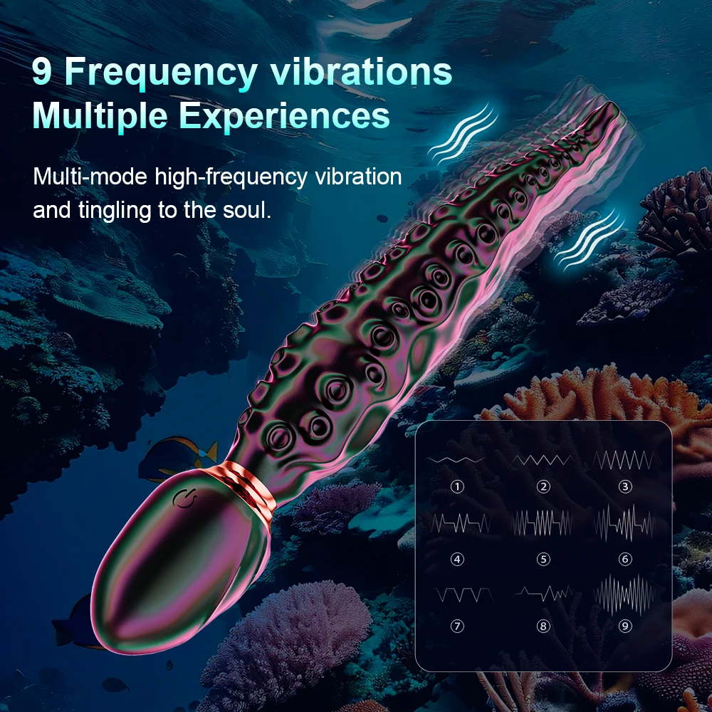 Octopus Tentacle Vibrator 360° Rotation Monster G-Spot Dildos Clitoral Vagina Stimulation Massage Adult Sex Toys for Women 18+