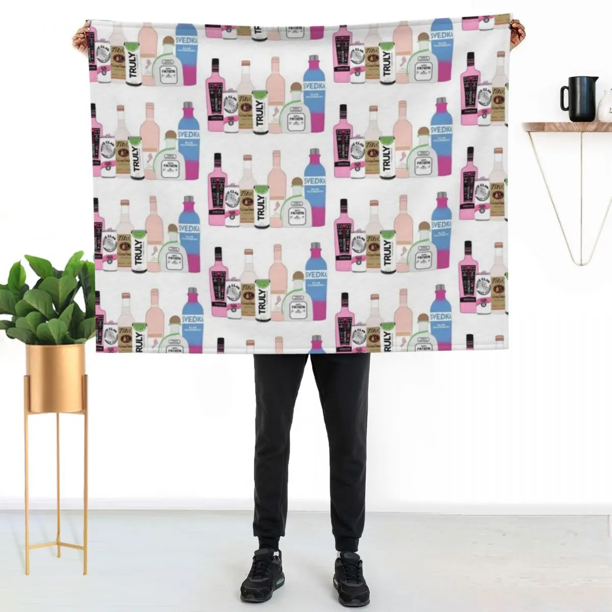 mix alcohol Throw Blanket Large Hairy Summer Travel Thermals For Travel Soft Blankets