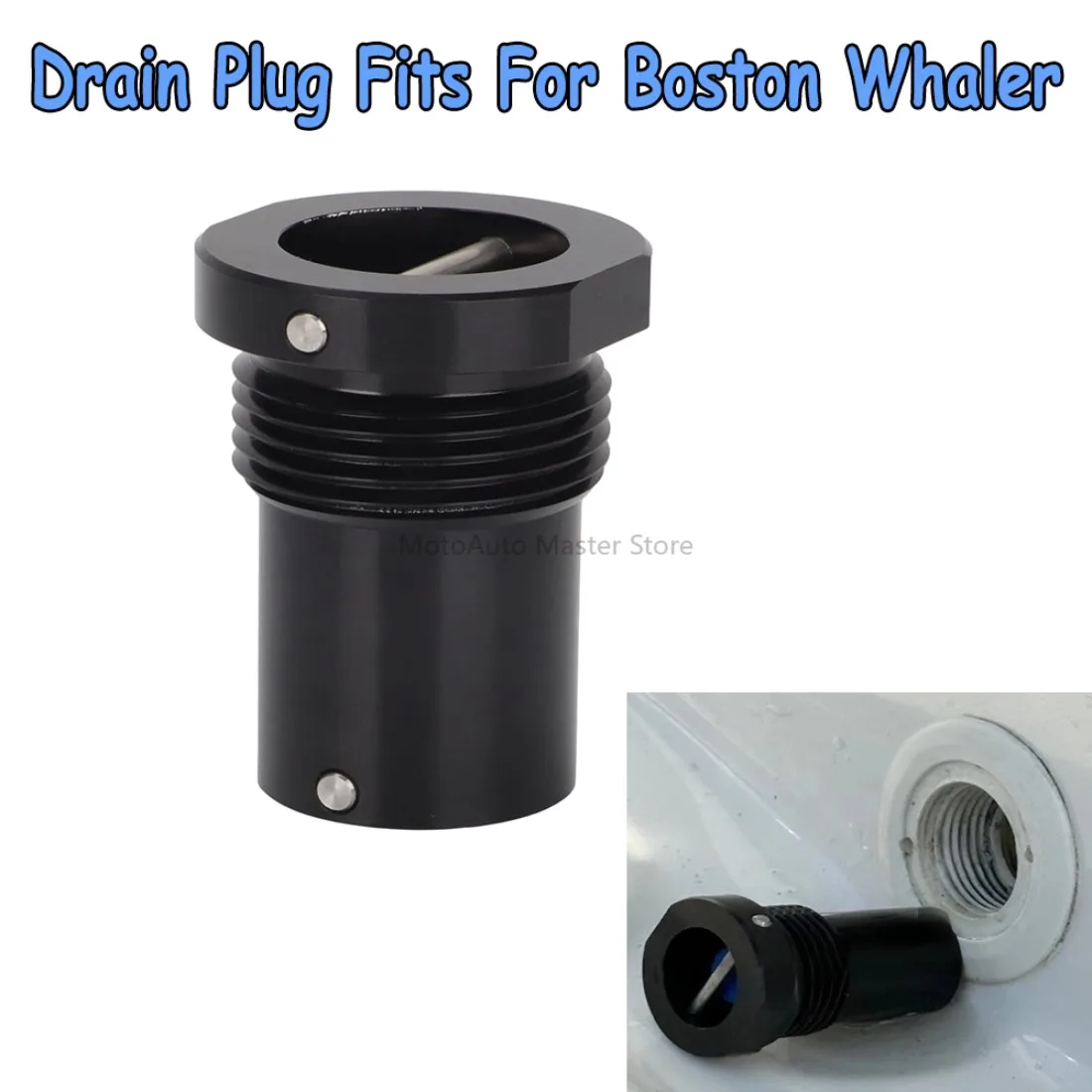 新しいセルフベイリングボートドレンプラグはボストンホエラーデッキドレンの雌ねじ式に適合します