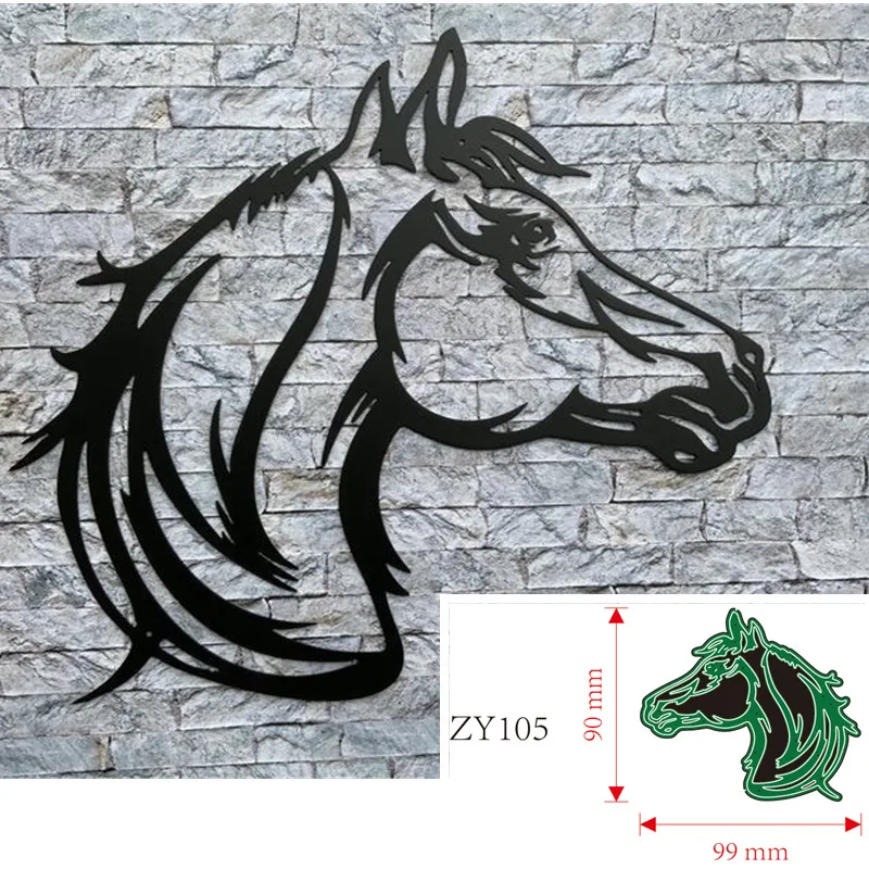 Metal Cutting Dies animal horse Decoration Scrapbook Paper Craft Knife Mould Blade Punch Stencils