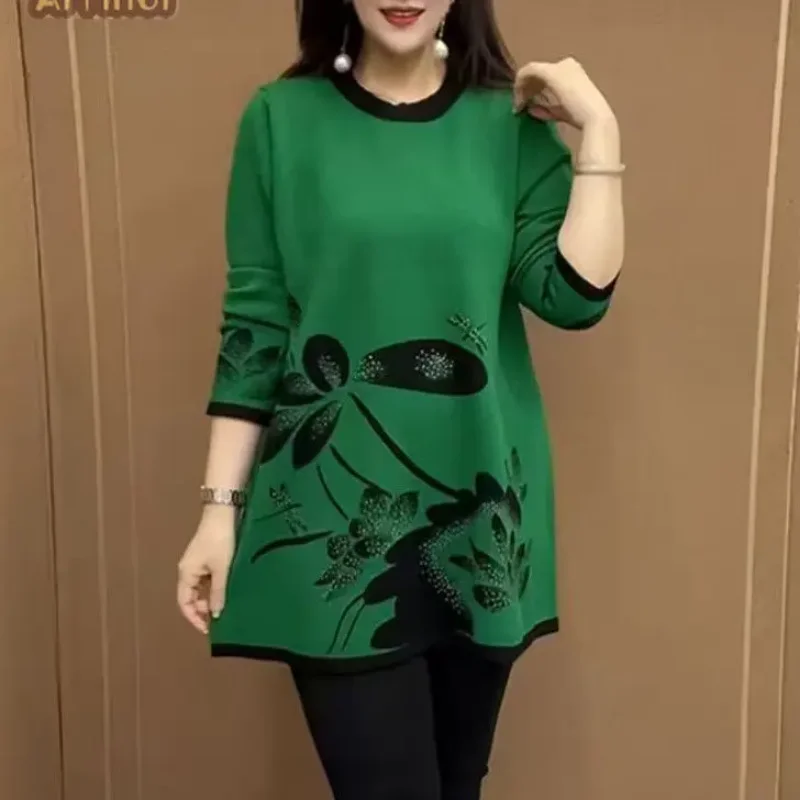 

Fashion Tops New Fashionable Spring and Autumn Fashion Knitted Loose Sweater Elegant Versatile Casual Base