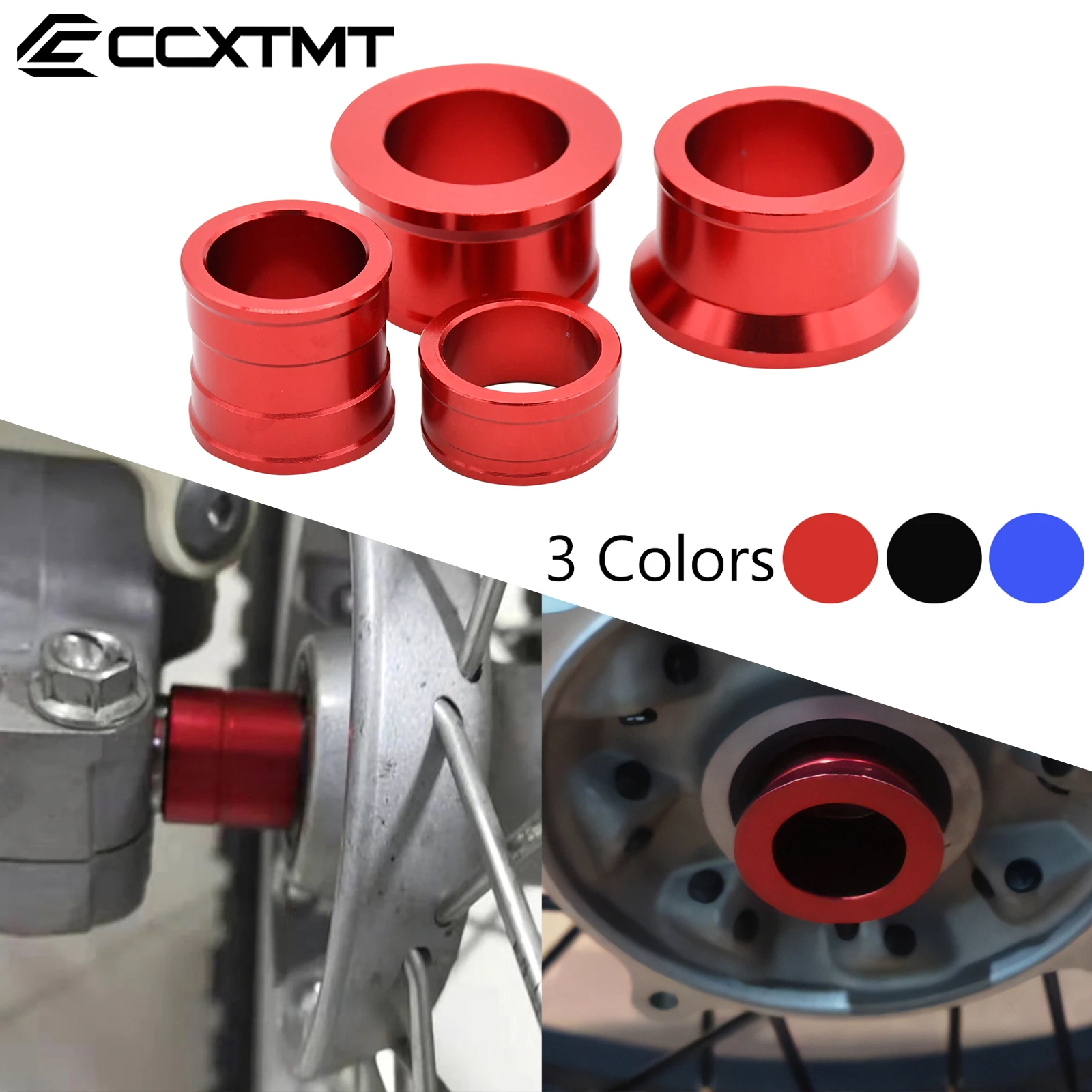 CNC Aluminum Front Rear Wheel Spacers For Honda CR CRF 125R 250R 450R 250X 450X 250RX 450RX 450L 2002-2020 Motocross Accessories