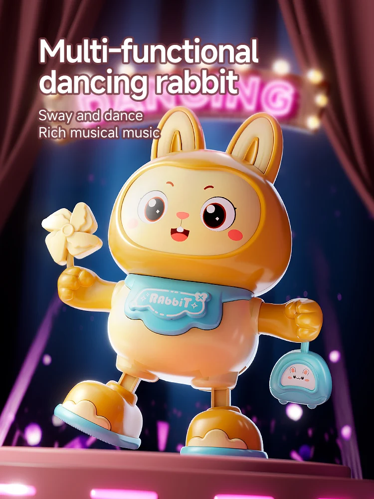 Jouets pour enfants lapin danse électrique cadeau sonore Puzzle jouets bébé têtes jouets