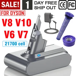 Paquete de batería 21700, baterías de iones de litio V8, reemplazo de 21,6 V para Dyson V8 V7 V6 V10, etc., batería de herramienta eléctrica inalámbrica para dyson yh5