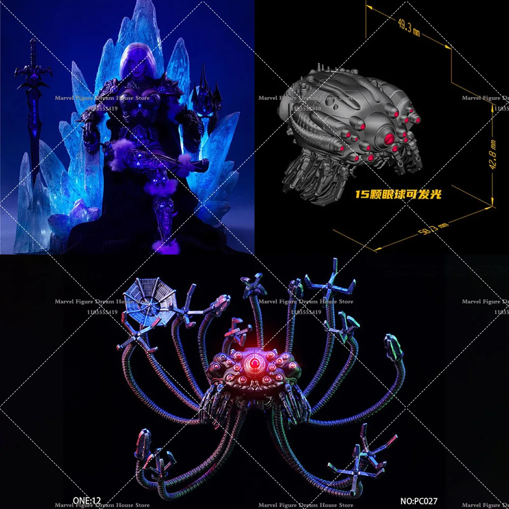 

PCTOYS PC027 1/12 The Matrix Scene Accessories Classic Movie Matrix Mechanical Octopus Can Emit Light for 6Inch Action Figure