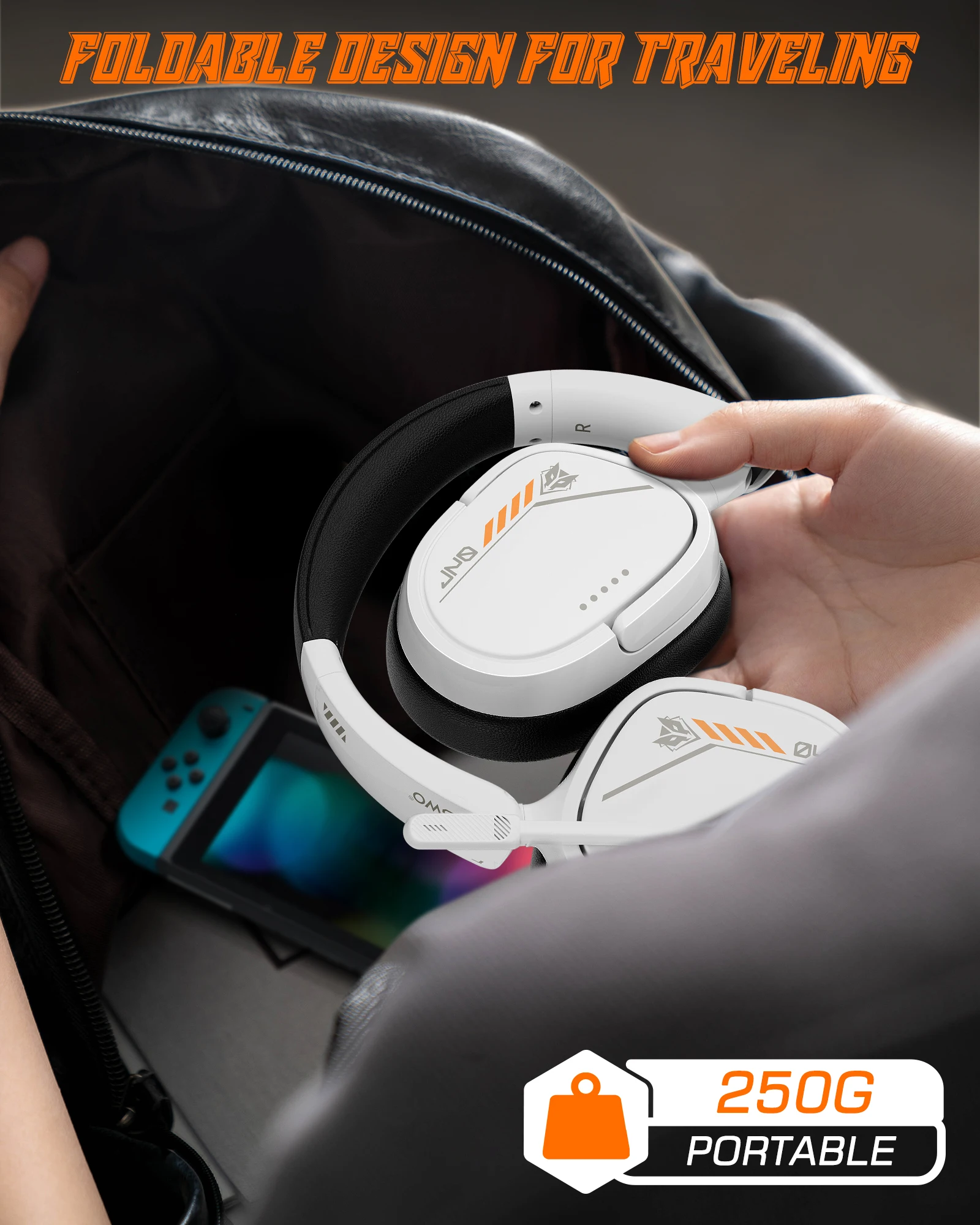 Игровая гарнитура NUBWO HG04L, разъем 3,5 мм, прозрачный однонаправленный микрофон, мягкие наушники с памятью для PS5/PS4, Xbox Series X | S/Xbox One Switch