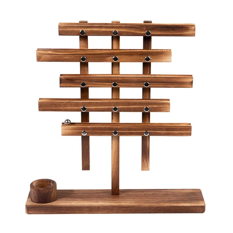 Wood Balancing Strategy Puzzle Marbles Family Board Game Learning Educational Toy, For Kids Ball And Ball Balancing Game