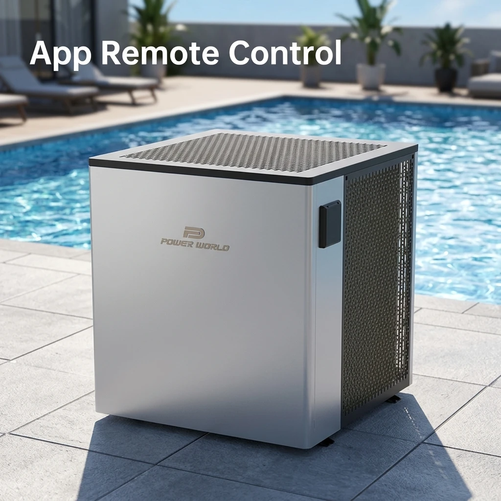 Intelligent Wifi R32 Heat Pump Electric Air to Water Inverter Pool Heater for Swimming Pool for Household and Hotel Use