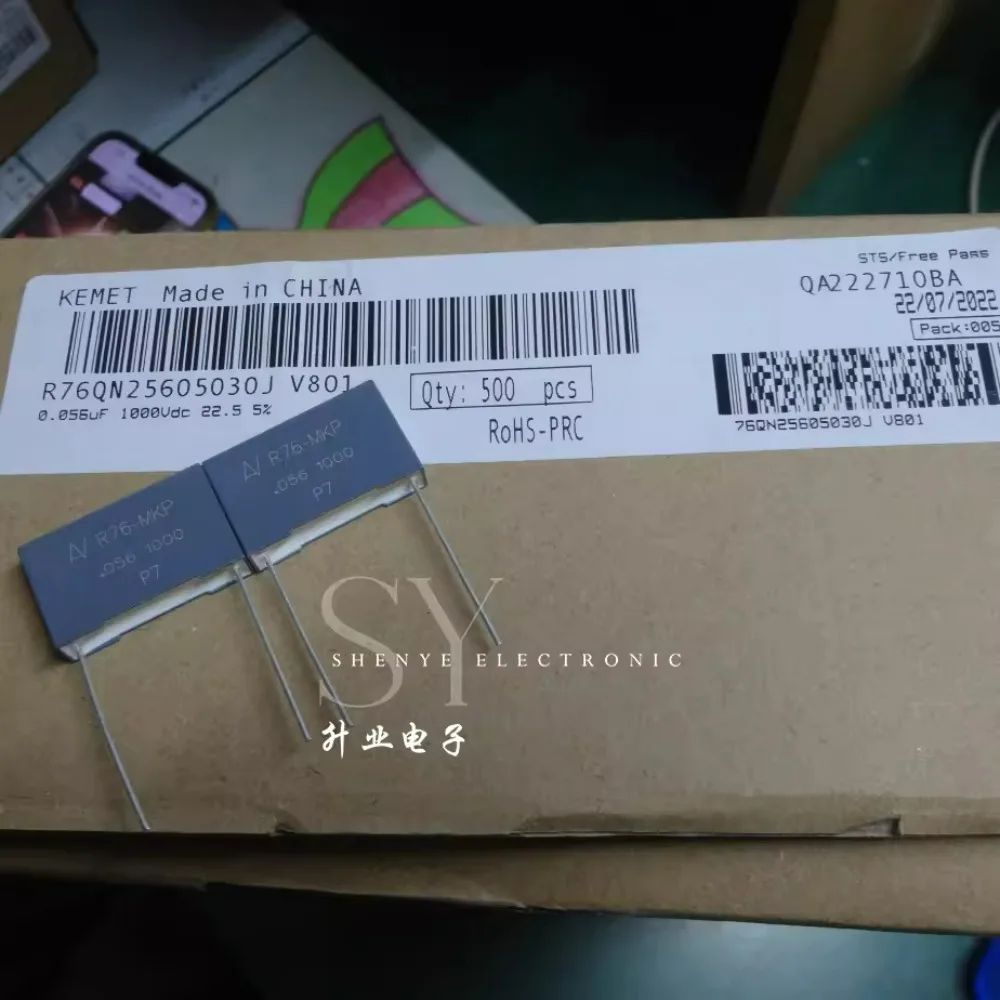 

5PCS AV R76 0.056uf/1000V 56nf 563 Brand new 22mm film capacitor R76QN25605030J