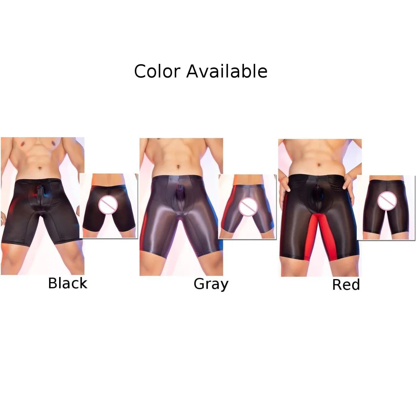 Gym Underpant Shorts Elephant Nose Pouch Panties Nylon Fabric Regular Length Solid Color Spring Summer Autumn Winter